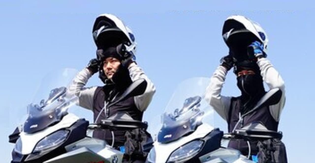 バイク用のヘルメット内冷却製品「ヘルメットエアコン」の最新モデル「ヘルメットエアコンG2」