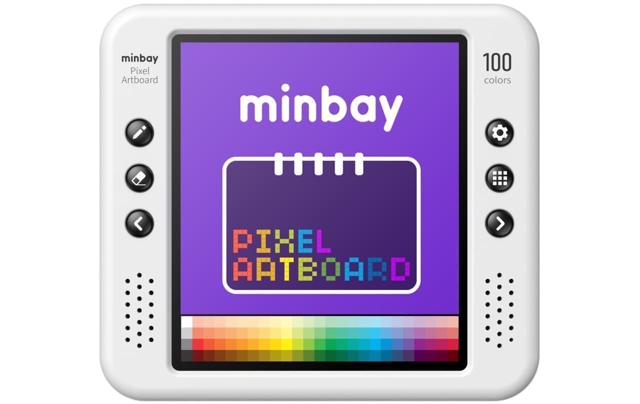 ドット絵を思いついた場所ですぐに描けるminbay「Pixel Artboard」 Microsoftペイントのような操作感を持ち運ぶ