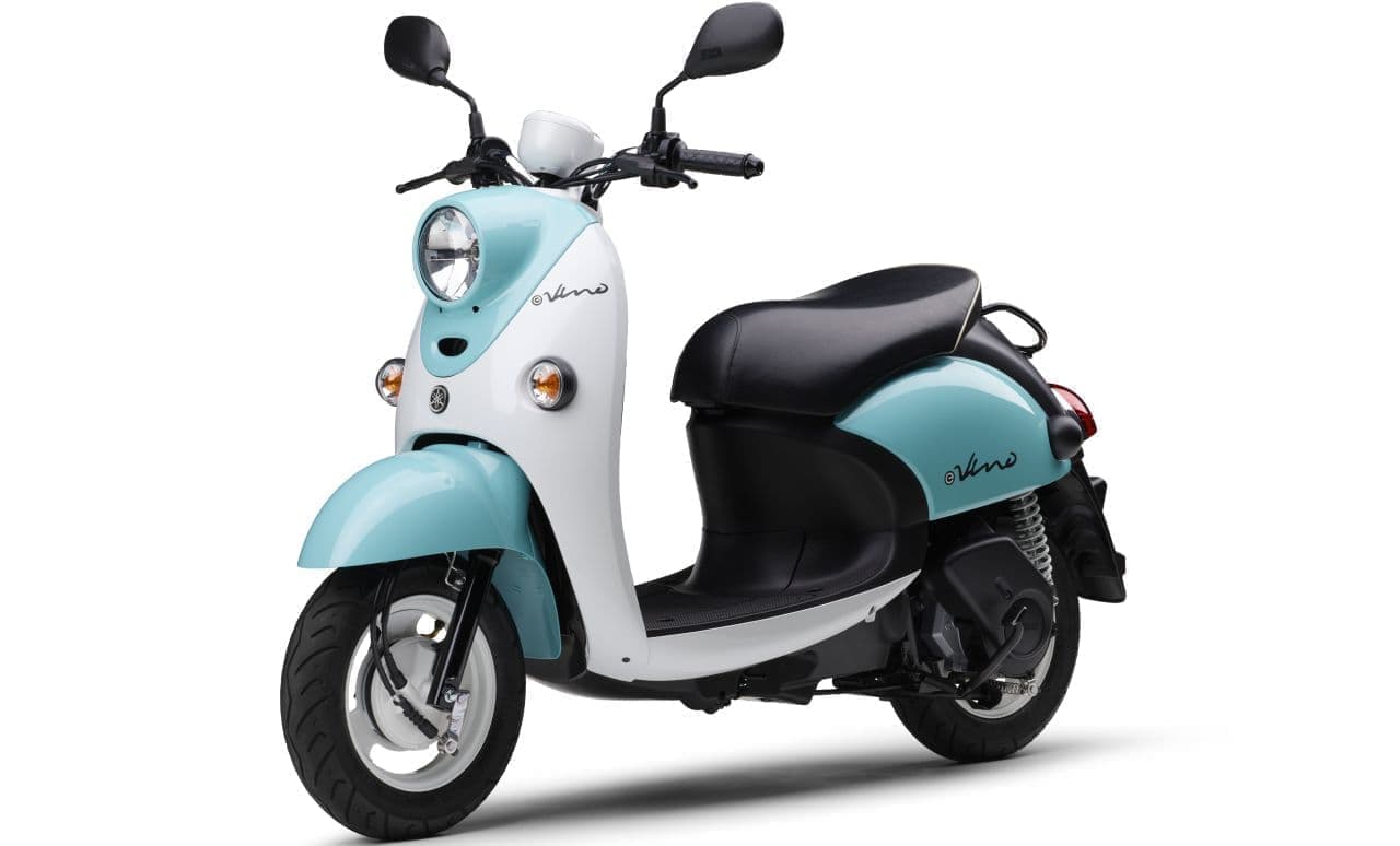 ヤマハ電動スクーター「E-Vino」に2023年モデル ― バッテリー容量を1.2倍に＆ニューカラー2色設定