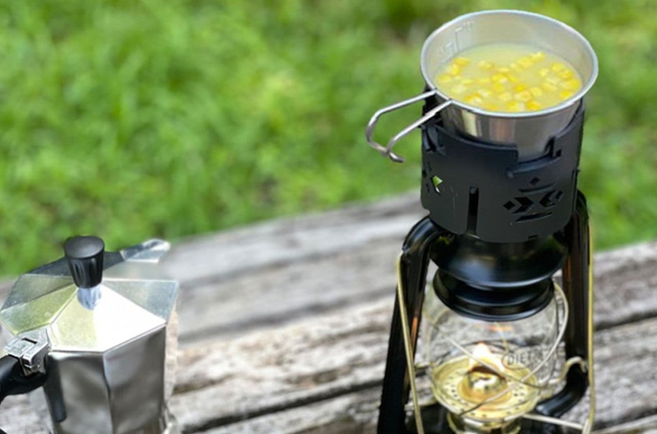 キャンプ用ランタンでお湯を沸かす 缶詰を温める「MULGOTO（まるごと）」