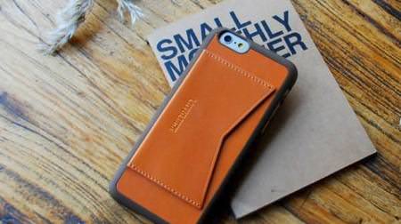 シンプル/高機能な天然牛革 iPhone 6 ケース「Leather Pocket Bar」