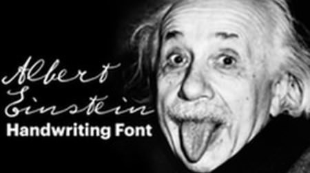 一般相対性理論100周年でアインシュタインの筆跡を真似よう！「Albert Einstein Font」で天才気分を