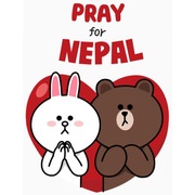 LINE、ネパール地震の被災者支援スタンプ「Pray for Nepal」発売、5月31日まで