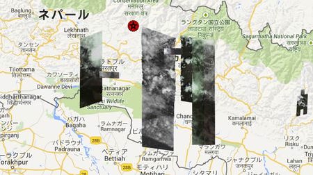 Google が地震後のネパールの衛星写真を公開、安否確認サービス「パーソンファインダー」も開始