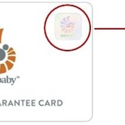 偽造防止ホログラム、エルゴベビー・ベビーキャリアの保証カードに採用