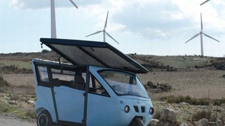 充電が要らない電気自動車「SUNNYCLIST」―太陽光と人力で走るハイブリッド