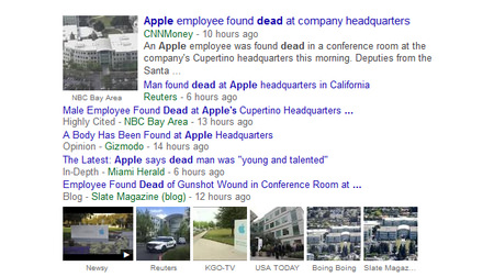 アップル本社に死体―米国は蜂の巣をつついた大騒ぎに