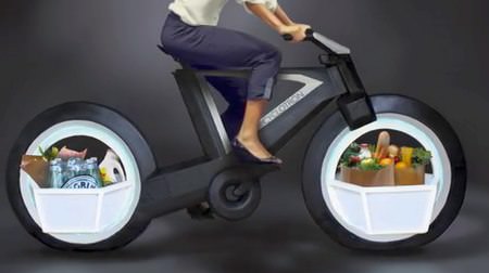 スポークがない自転車…『トロン：レガシー』の「ライトサイクル」みたいな「CYCLOTRON BIKE」