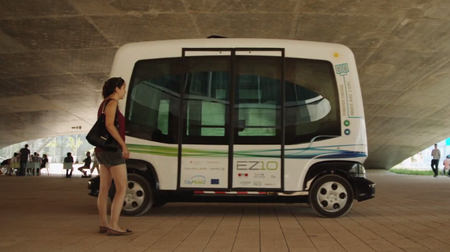 自動運転バス、8月から千葉のイオンモールで運行