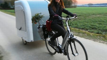 自転車用キャンピングカー「Wide Path Camper」、9月出荷開始…大人2名が就寝可能