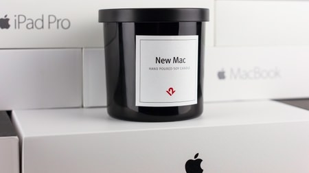 iPhoneやMacの箱を開けたときの匂いが好き！…という人向けのアロマキャンドル、「New Mac」