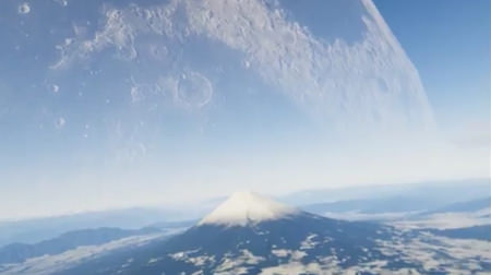 日本海に「原寸大の月」を置くとどうなる？―衝撃のVRが公開