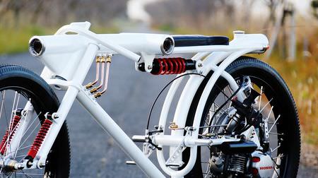 ホンダのエンジンを積んだバイク型防犯カメラ…カスタムバイクデザイナーの永田力氏が制作