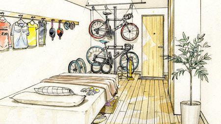 自転車乗り向けのソーシャルアパートメント「ドミール花小金井Pedal（ペダル）」、4月オープン！