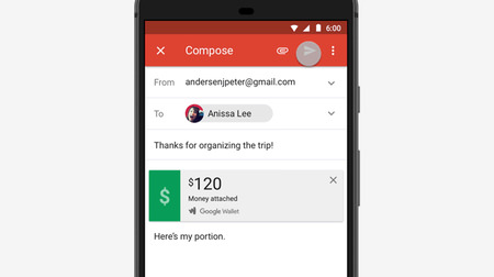 Gmailアプリに「お金を添付」して送る機能が追加―日本でも使えるようになる？
