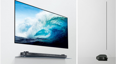 壁にはりつくような「極薄」の有機ELテレビ―お値段は100万円、LGから