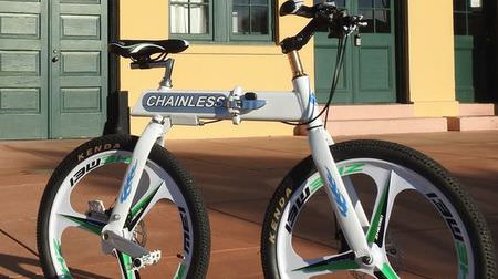 チェーンのない自転車「Chainless」…後輪を直接漕ぐ