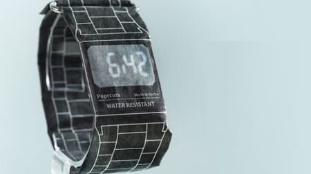 紙でできた腕時計？…軽くて、デザインの自由度が高い「Paprcuts Watch」