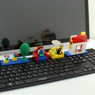 おもちゃのブロックで自由にカスタマイズできるキーボード