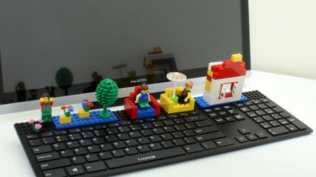 おもちゃのブロックで自由にカスタマイズできるキーボード