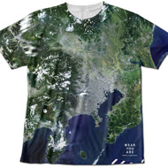 現在地を「着て」みよう―衛星写真をTシャツにできる「WEAR YOU ARE」