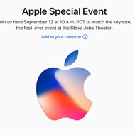「iPhone 8」いよいよ？―アップル、新製品発表会の配信サイトを公開