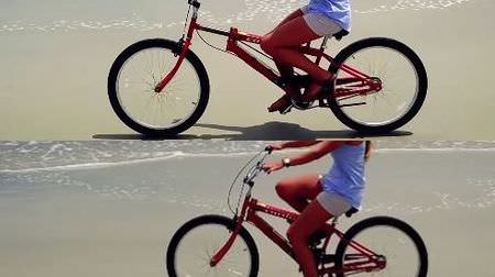 しゃくとり虫みたいな自転車「Cardigo」－伸びたり縮んだりして、上半身を鍛える