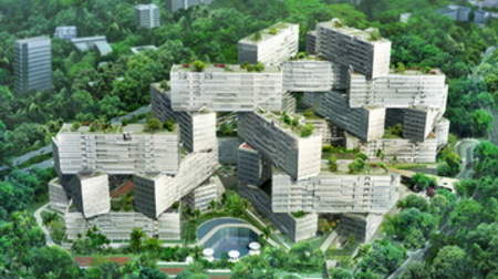 31個のブロックを積み上げてマンション作りました？－シンガポールの「The Interlace」