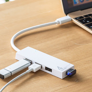 MacBook対応のUSBハブ「USB-3TCH7」―USB Type-CをUSB 3.1+2.0に