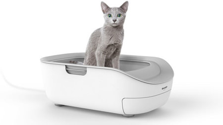 ネコのおしっこ情報を飼い主にシェアするペット用トイレ「HN-PC001」