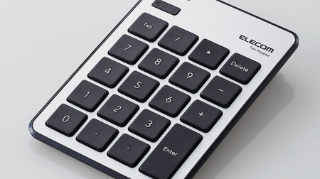 MacBook向き薄型テンキーパッド「TK-TBPM01SV」―パンタグラフ式でBluetooth対応