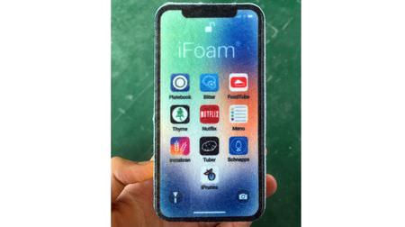 iPhone Xっぽいデザインのスポンジ「iFoam（アイフォーム）」―画面大型化のメリットがここに！