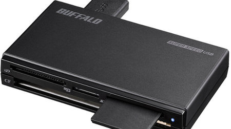 USB 3.0対応カードリーダー「BSCR500U3」―SDカードなど5スロット搭載