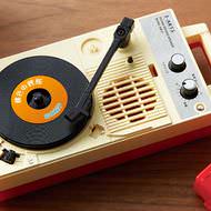 針を落とすと、音楽が流れだす「昭和レコードスピーカー」2月28日発売 － ポータブルレコードプレーヤー型のBluetoothスピーカー