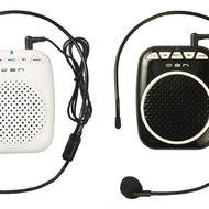 ハンズフリーで使えるポータブル拡声器「OLS-5」―MP3音源も再生