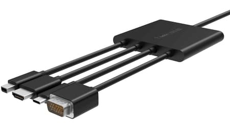 ベルキンが4K Ultra HDマルチAVアダプターーVGA・USB-C・HDMI・Mini DisplayPort出力