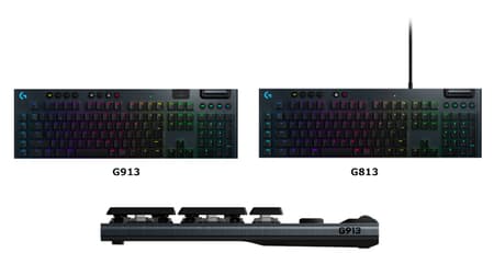 3種のメカニカルスイッチを選べる無線ゲーミングキーボード「G913」―ロジクール