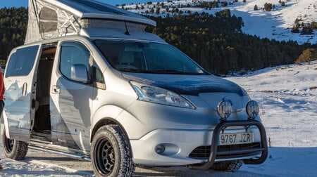 日産が冬向けのキャンピングカー「e-NV200 Winter Camper concept」（コンセプトモデル）を欧州で公開