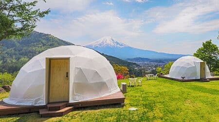 富士山に最も近いまちのグランピング施設に新ドームテント「プレミアムツイン」