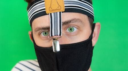 “鼻出しマスク”を防ぐマスク用のサスペンダー「Mask-Spenders」