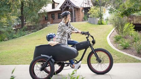 レトロルックなサイドカー付きのE-Bike「MOD Easy SideCar」 子どもの送り迎えや買い物を楽しく 格好良く