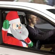 クリスマスは自宅ではなく愛車をライトアップ！ 「クリスマス インフレータブル サンタ」