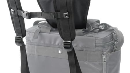 ショルダーバッグをリュックのように背負えるベルト「フォールディングリュックベルト02」肩にフィットするハーネスと3D成型フォームパッドが体への負担を軽減