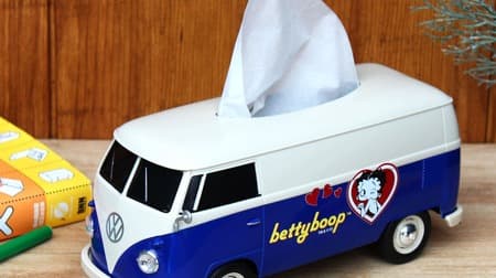 ベティちゃんのバス型ティッシュケース フォルクスワーゲン（Volkswagen）のT1バス型ティッシュケースと「BETTY BOOP」がコラボ！