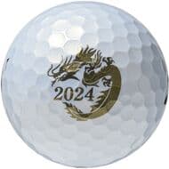 ゴルフボール「TOUR B JGR 2024年干支ボール」辰（たつ）のオリジナルデザイン＆ “飛龍乗雲” のメッセージ入り ― 龍の如く空へ飛ぶことを願い