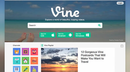 6秒動画アプリ「Vine」、Web から動画の検索が可能に