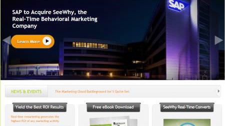 SAP、リアルタイム行動マーケティング会社 SeeWhy の買収を計画