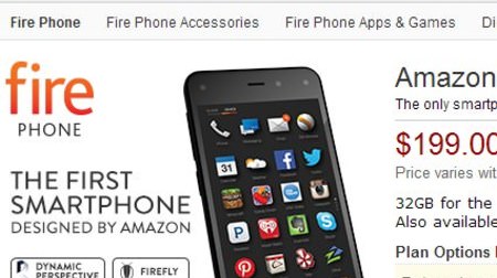 Amazon.com がスマホ「Fire Phone」を7月25日発売、“スマートお買い物端末”としての機能が特徴