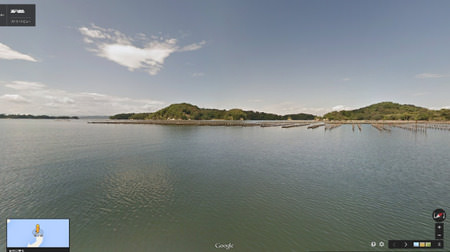 Google、「海からのストリートビュー」公開--被災地の今を写す