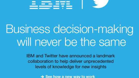 IBM が Twitter と提携、ビジネスの意思決定が変わるクラウドサービスを予定